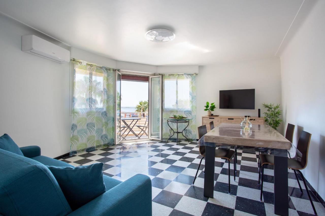 Apartment T2 Air-Conditioned Sea View Saint-Laurent-du-Var Eksteriør bilde