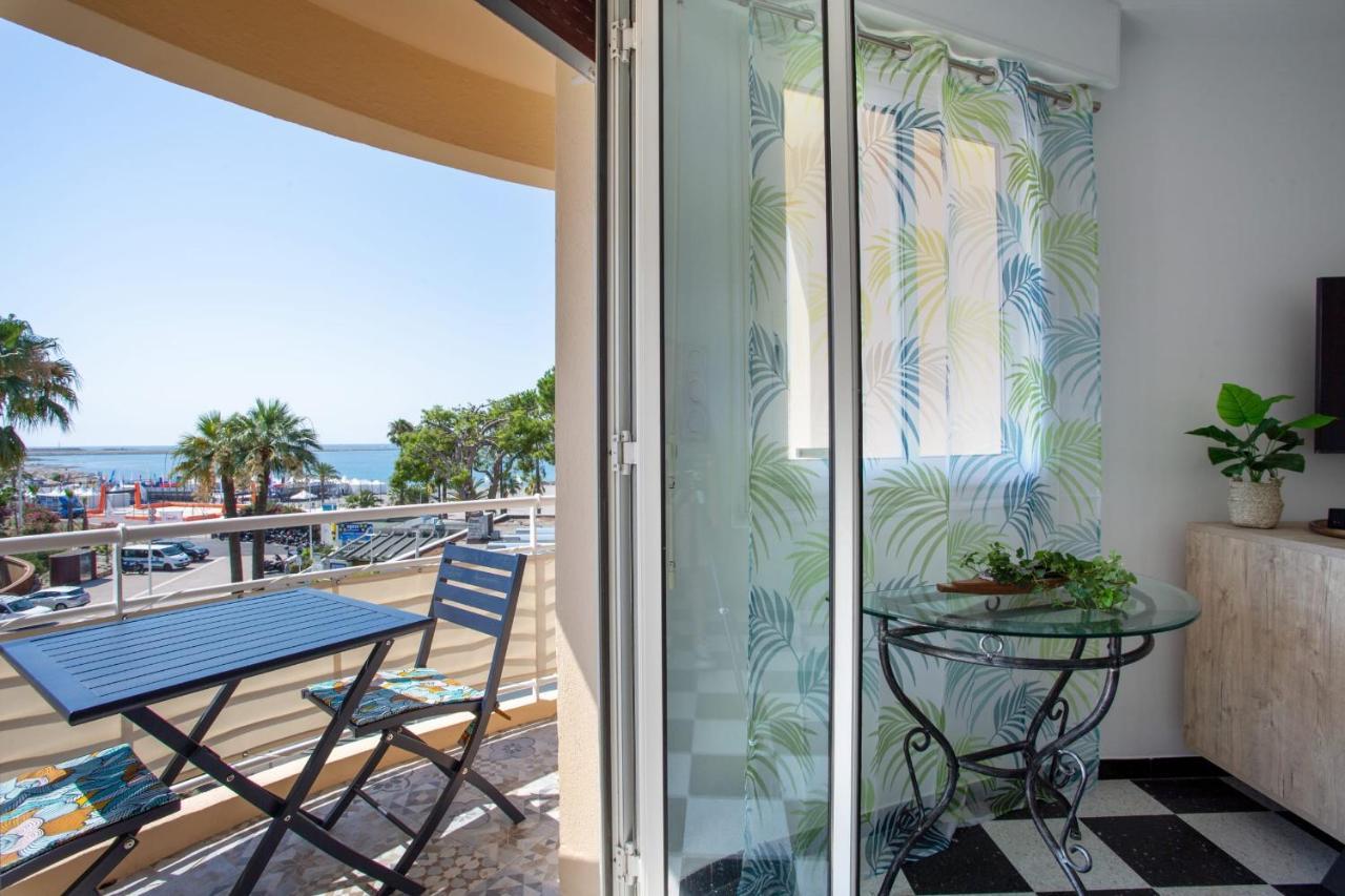 Apartment T2 Air-Conditioned Sea View Saint-Laurent-du-Var Eksteriør bilde