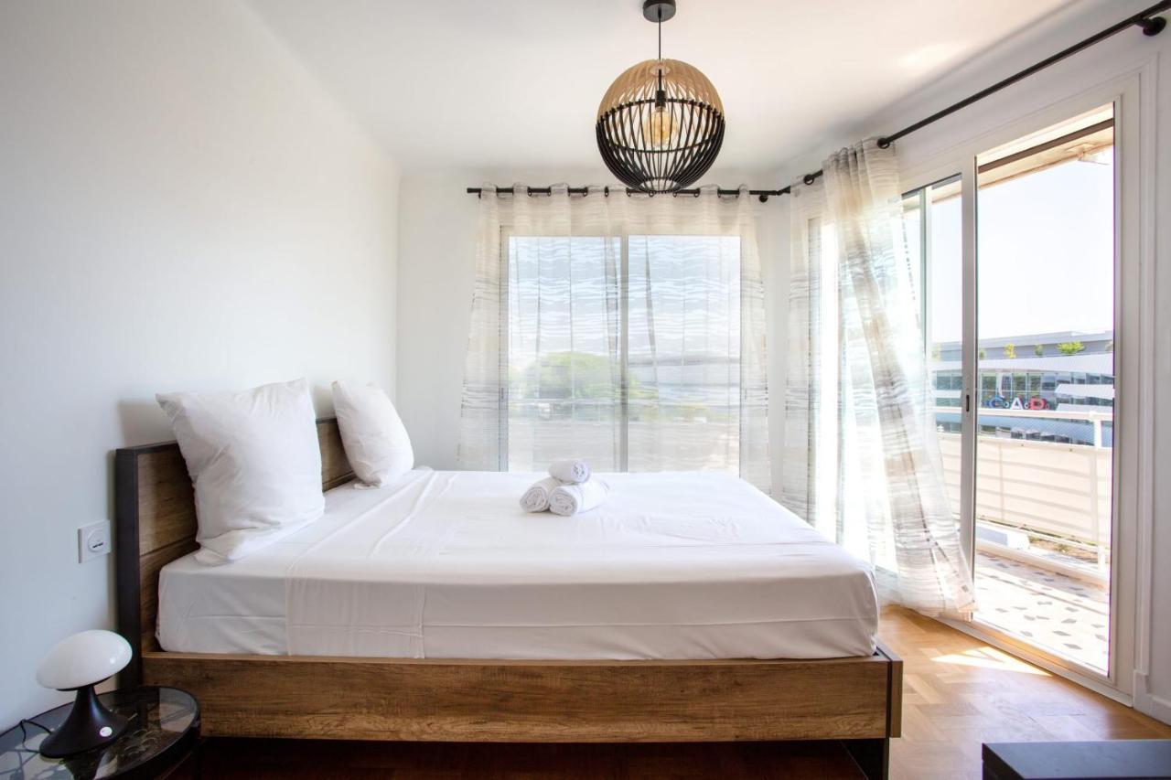 Apartment T2 Air-Conditioned Sea View Saint-Laurent-du-Var Eksteriør bilde