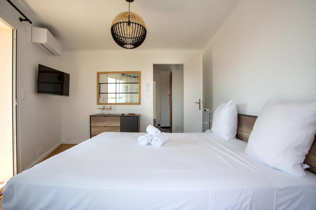Apartment T2 Air-Conditioned Sea View Saint-Laurent-du-Var Eksteriør bilde